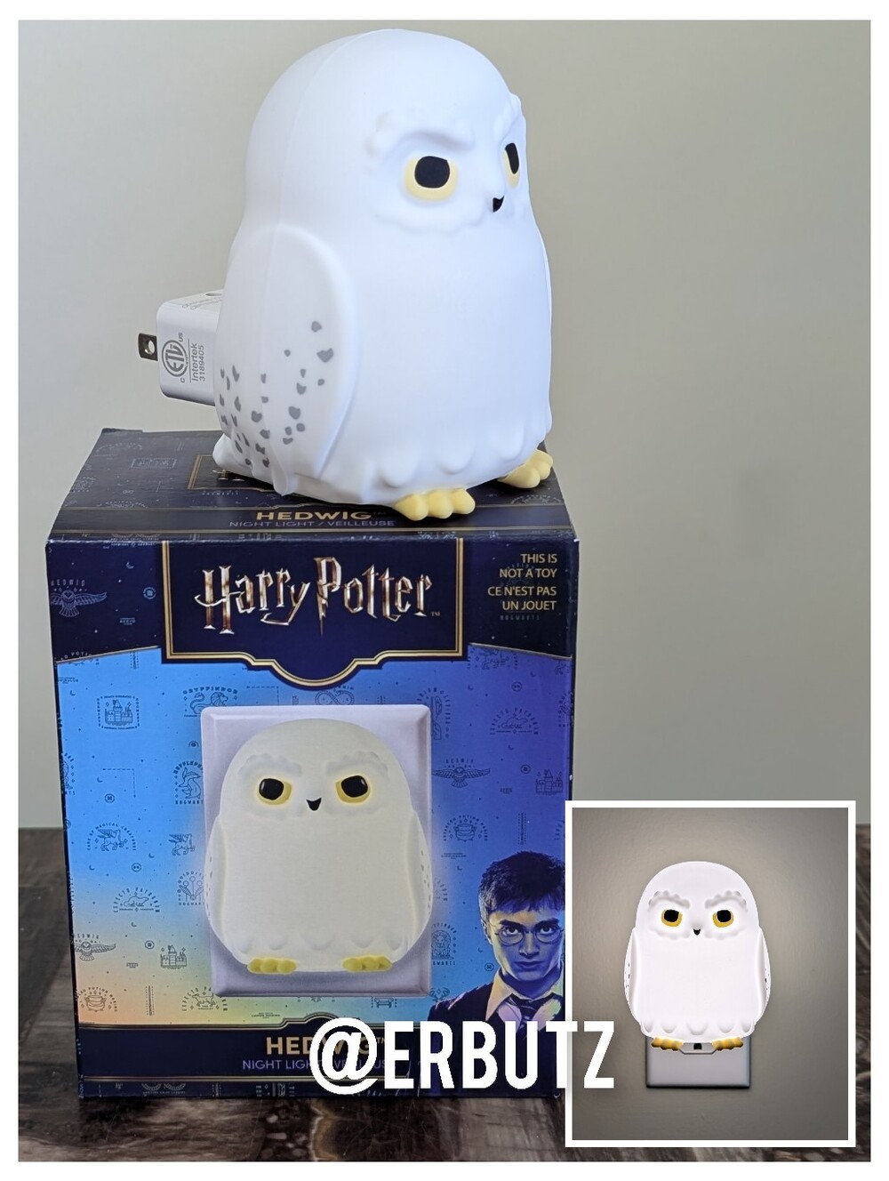 Harry Potter Hedwig Nightlight 🦉💡 Light Up Hogwarts Home Decor